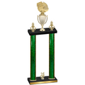 Double Green Glacier Year Basketball Trophy