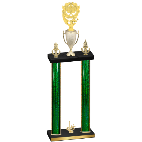 Double Green Glacier First Place Pickleball Trophy