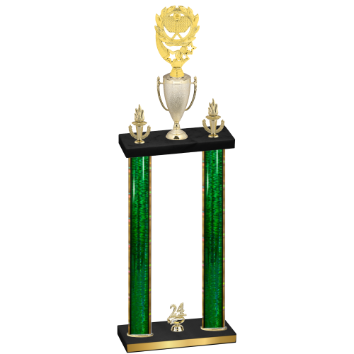 Double Green Glacier Year Pickleball Trophy