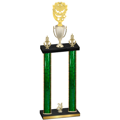 Double Green Glacier Year Pickleball Trophy