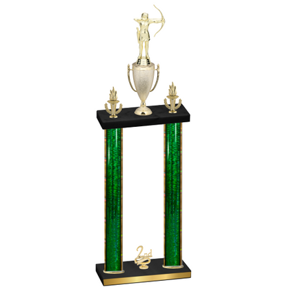 Double Green Glacier Second Place Archery Trophy