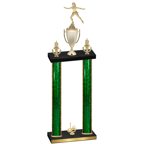 Double Green Glacier First Place Skater Trophy