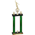 Double Green Glacier Year Basketball Trophy