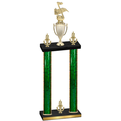 Double Green Glacier Victory Music Trophy