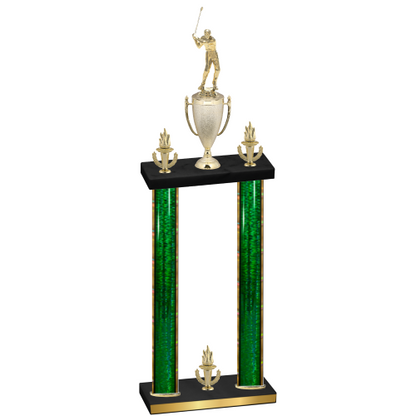 Double Green Glacier Victory Golf Trophy