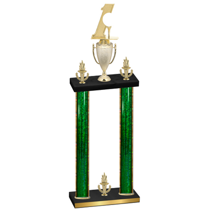 Double Green Glacier Victory Golf Trophy
