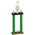 Double Green Carbon Fiber Year Running Trophy