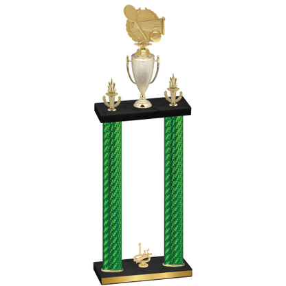 Double Green Carbon Fiber First Place Tennis Trophy