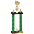 Double Green Carbon Fiber Victory Tennis Trophy