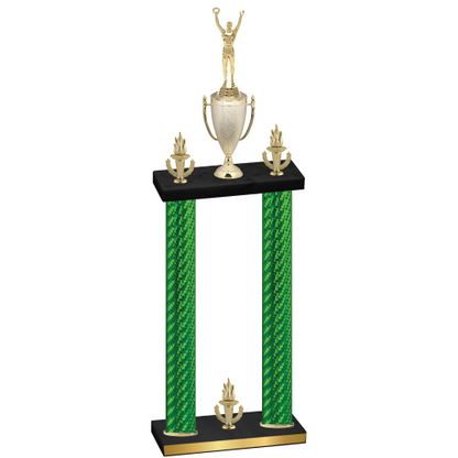 Double Green Carbon Fiber Victory Victory Trophy