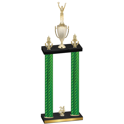 Double Green Carbon Fiber Year Victory Trophy