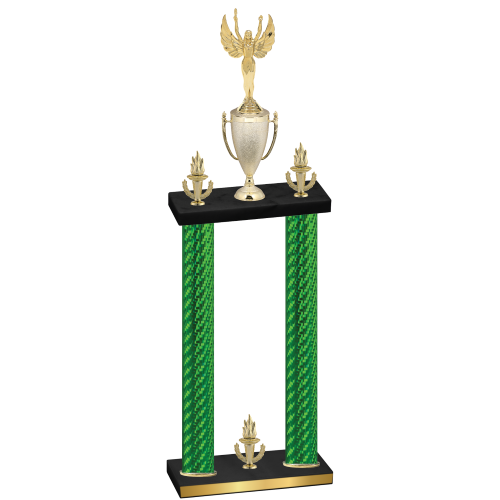 Double Green Carbon Fiber Victory Victory Trophy