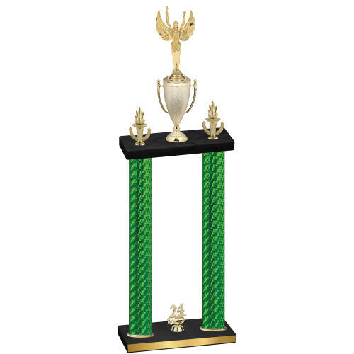 Double Green Carbon Fiber Year Victory Trophy