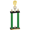 Double Green Carbon Fiber Year Pickleball Trophy