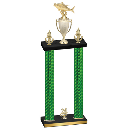 Double Green Carbon Fiber Year Fishing Trophy