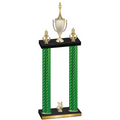Double Green Carbon Fiber Year Chess Trophy