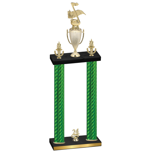 Double Green Carbon Fiber Year Music Trophy
