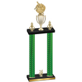Double Green Carbon Fiber Year Baseball Trophy