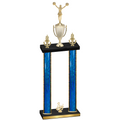 Double Blue Glacier Third Place Cheerleading Trophy