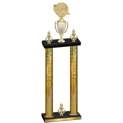 Double Gold Glacier Victory Running Trophy