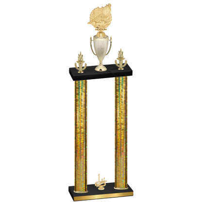Double Gold Glacier First Place Swimming Trophy