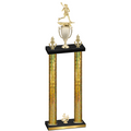 Double Gold Glacier Fourth Place Lacrosse Trophy