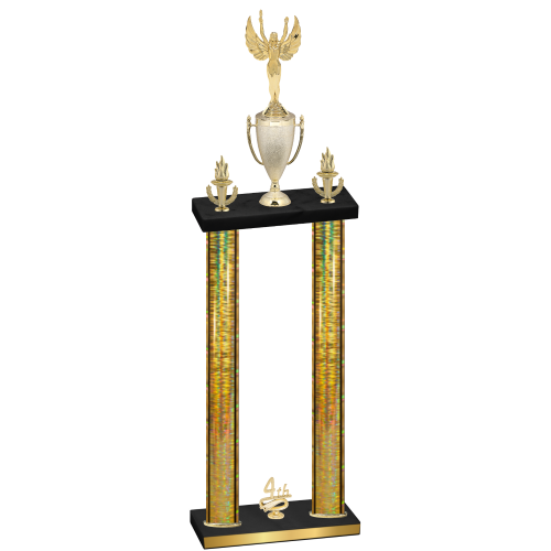 Double Gold Glacier Fourth Place Victory Trophy