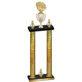 Double Gold Glacier Victory Basketball Trophy