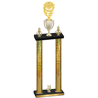 Double Gold Glacier Year Pickleball Trophy