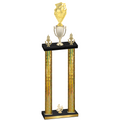 Double Gold Glacier Fourth Place Pickleball Trophy