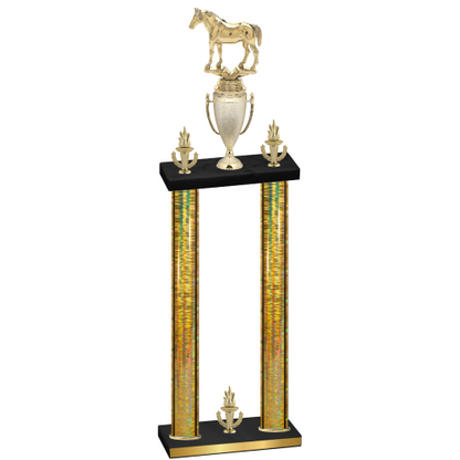 Double Gold Glacier Victory Horses Trophy