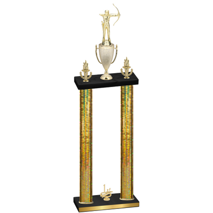 Double Gold Glacier First Place Archery Trophy