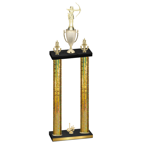 Double Gold Glacier First Place Archery Trophy