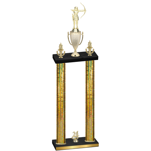 Double Gold Glacier Year Archery Trophy