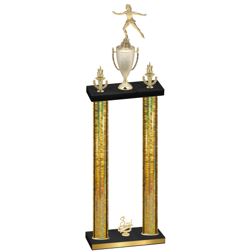 Double Gold Glacier Third Place Skater Trophy