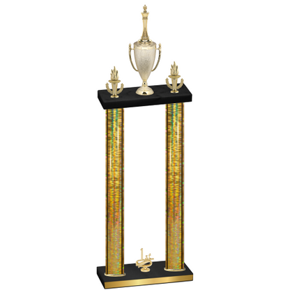 Double Gold Glacier First Place Chess Trophy