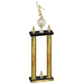 Double Gold Glacier Victory Basketball Trophy