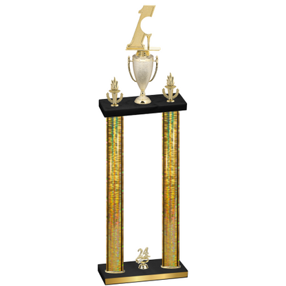 Double Gold Glacier Year Golf Trophy