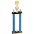 Double Blue Carbon Fiber Third Place Pickleball Trophy