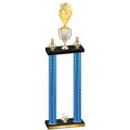 Double Blue Carbon Fiber Third Place Pickleball Trophy