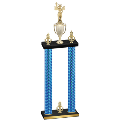 Double Blue Carbon Fiber Victory Academics Trophy