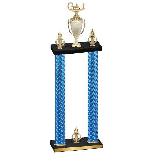 Double Blue Carbon Fiber Victory Academics Trophy