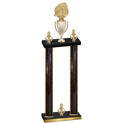 Double Black Glacier Victory Soccer Trophy