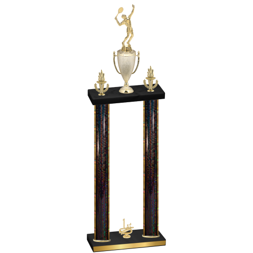 Double Black Glacier First Place Tennis Trophy