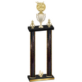 Double Black Glacier Fourth Place Bowling Trophy
