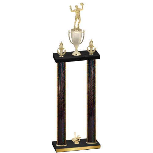Double Black Glacier First Place Volleyball Trophy