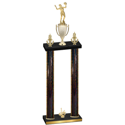 Double Black Glacier First Place Volleyball Trophy