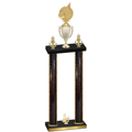 Double Black Glacier Third Place Volleyball Trophy