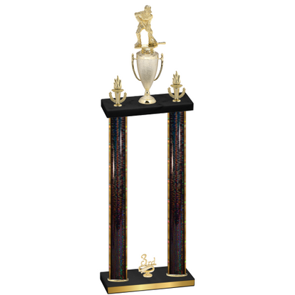 Double Black Glacier Third Place Hockey Trophy