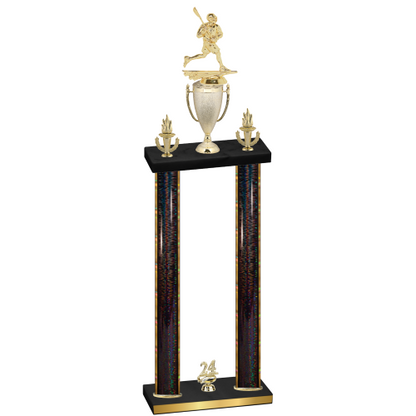 Double Black Glacier Year Lacrosse Trophy